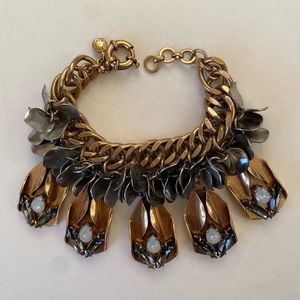J. CREW Brass Charm Bracelet